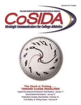 December's CoSIDA E-Digest available for online viewing, PDF download